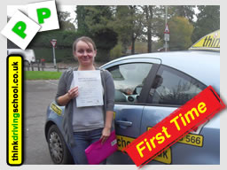 Passed with think driving school in october 2014