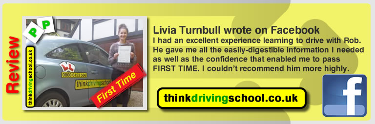 Passed with think driving school in september 2014