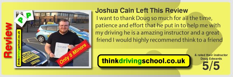 Jasgua Cain left this awesome review of Douglas Edwards at think driving school