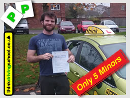 Passed with think driving school in Decemeber 2014