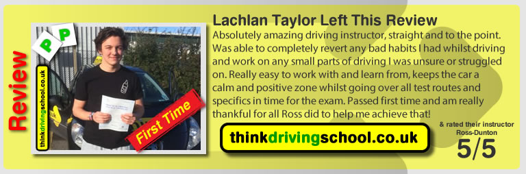 Passed with think driving school in January 2015