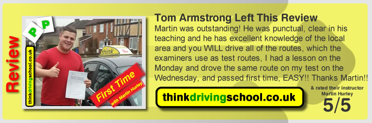 Viola left this awesome review after she passed after drivng lessons in farnborough with martin hurley