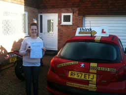 Lil bordon happy with think driving school