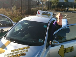 kelly petersfield  happy with think driving school