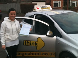 hollie mychett  happy with think driving school