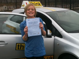 emma alton  happy with think driving school