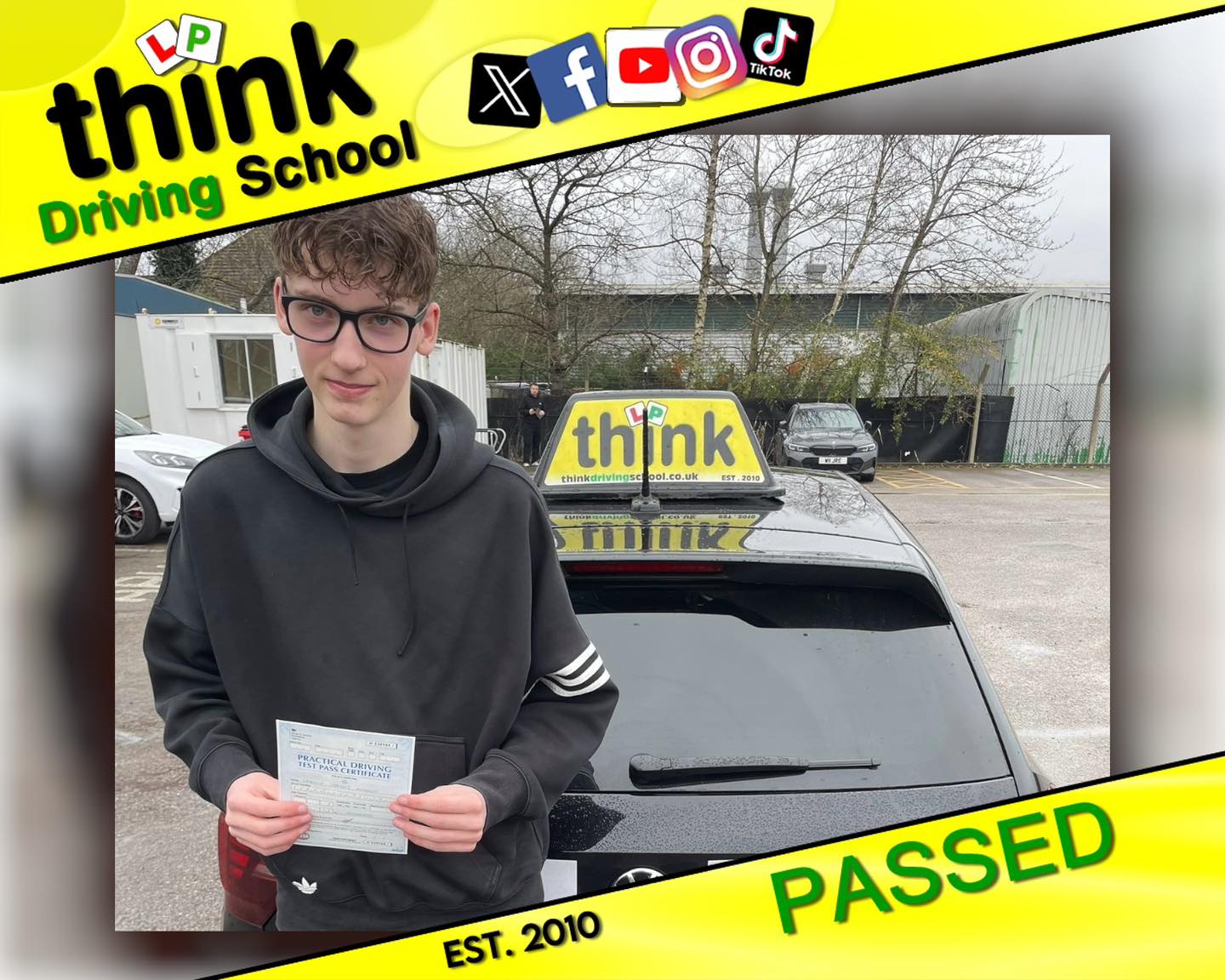 Passed with think driving school January 2026 and left this 5 star review