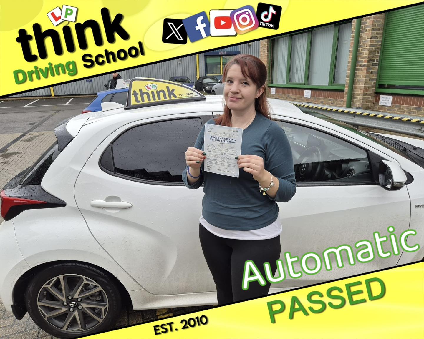 Passed with think driving school January 2026 and left this 5 star review