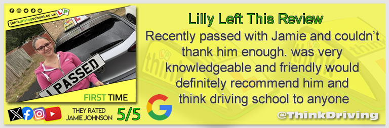 Driving School Godalming  Passed with think driving school September 2025 and left this 5 star review