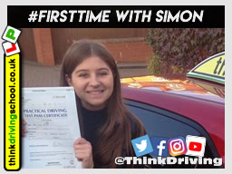 5 Star review of think Driving School Passed with think driving school in October 2018 and left this 5 star review