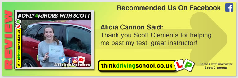 Passed with think driving school in January 2019 and left this 5 star review