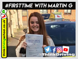 Passed with think driving school in April 2019 and left this 5 star review