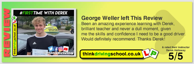 Passed with think driving school in June 2019 and left this 5 star review