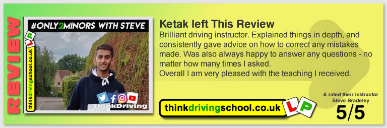 Passed with think driving school in August 2019 and left this 5 star review