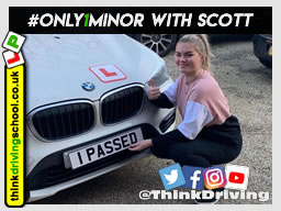 Passed with think driving school in February 2020 and left this 5 star review