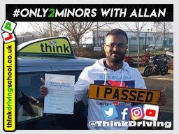 Passed with think driving school in February 2020 and left this 5 star review