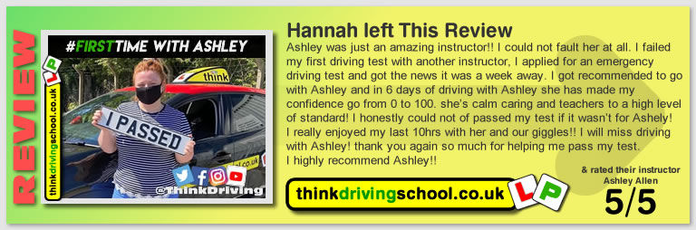 Ashley Allen Adi driving instructor Giving driving lessons in Bordon