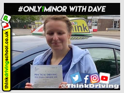 Passed with think driving school May 2021 and left this 5 star review