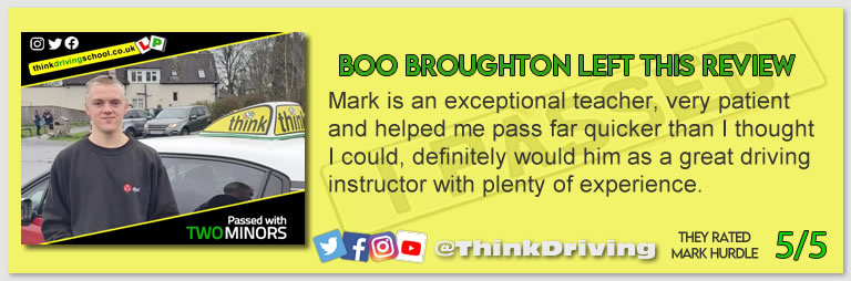 Driving School Bracknell pass Photo Passed with think driving school April 2022 and left this 5 star review