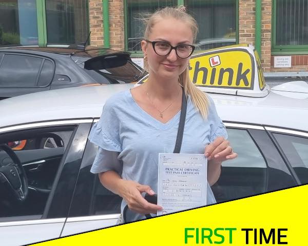 Driving School Camberley pass Photo Passed with think driving school August 2022 and left this 5 star review