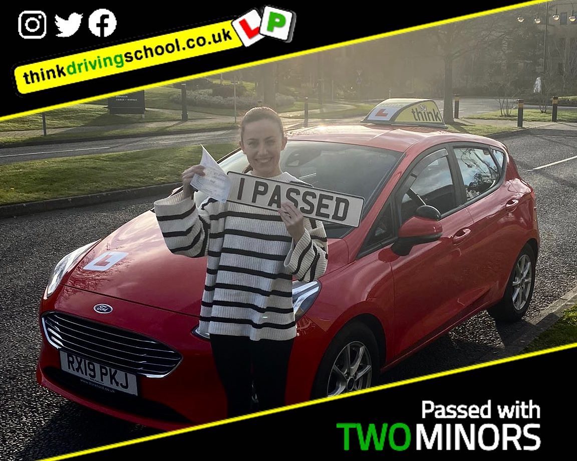 Passed with think driving school December 2021 and left this 5 star review
