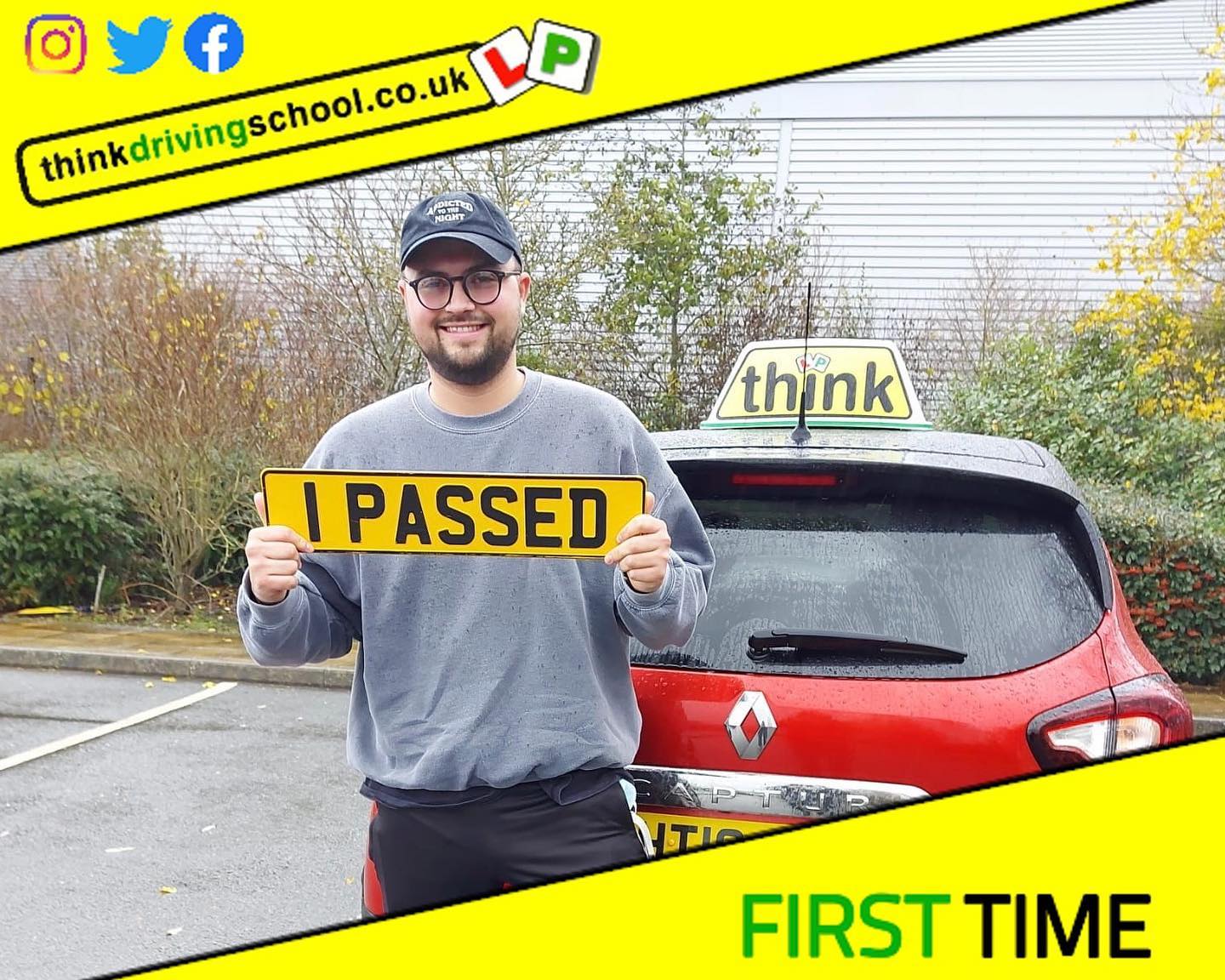 Passed with think driving school December 2021 and left this 5 star review