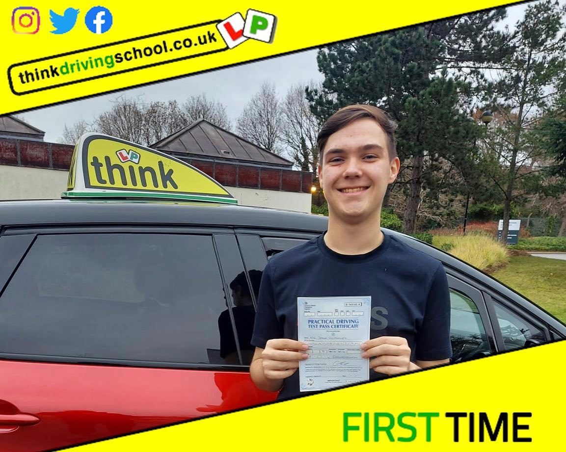 Passed with think driving school December 2021 and left this 5 star review