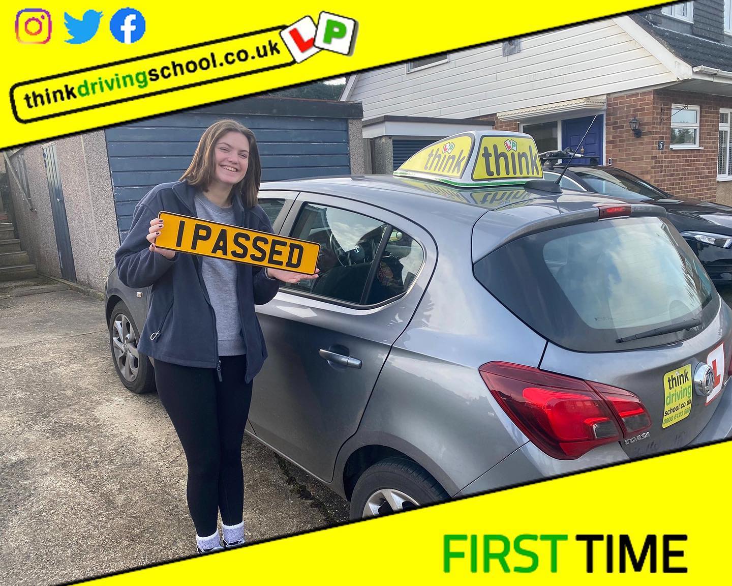Driving School Bracknell pass Photo Passed with think driving school February 2022 and left this 5 star review