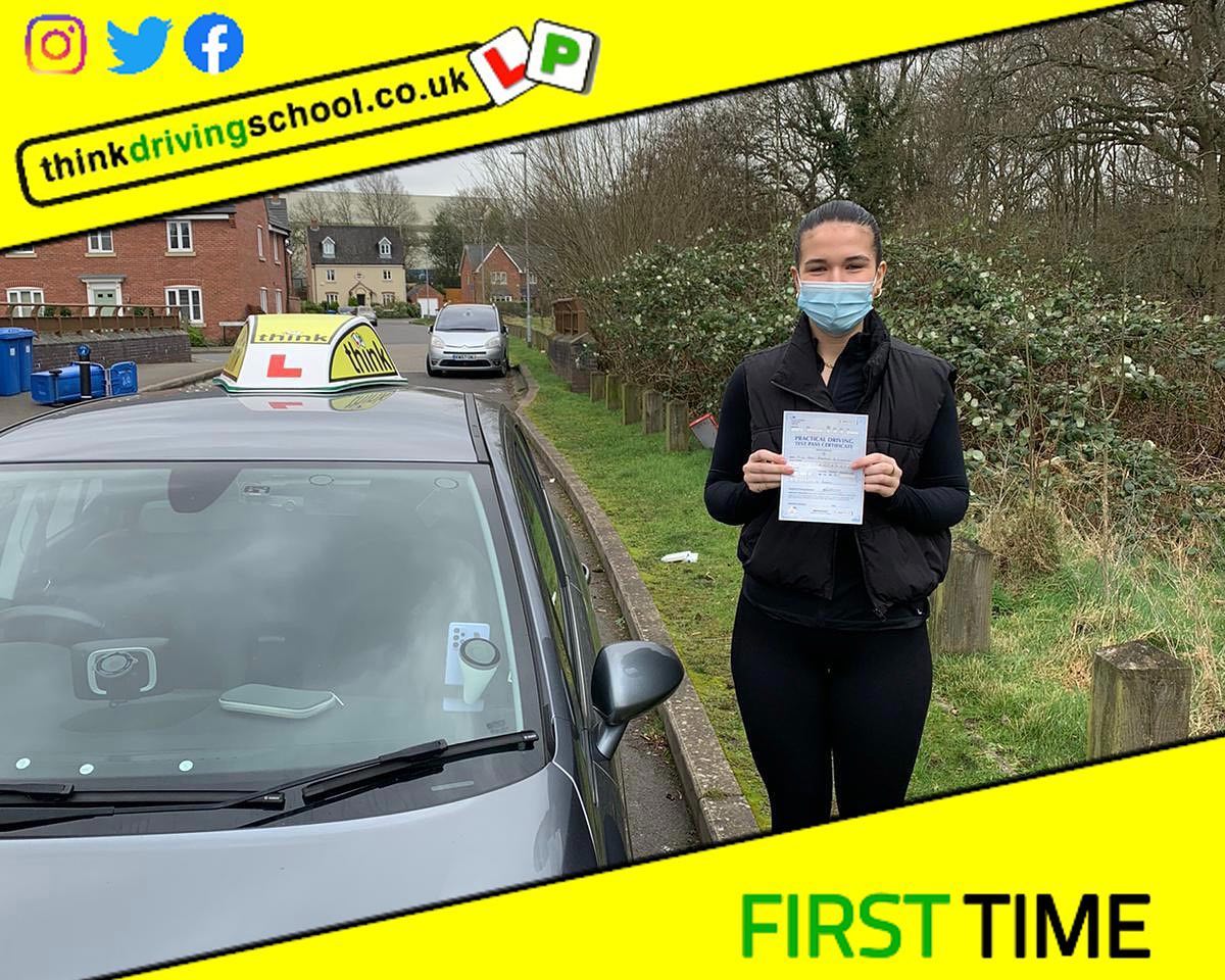 Driving School Bracknell pass Photo Passed with think driving school February 2022 and left this 5 star review