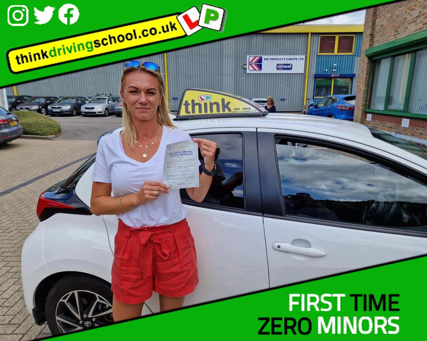 Passed with think driving school JULY 2023 and left this 5 star review