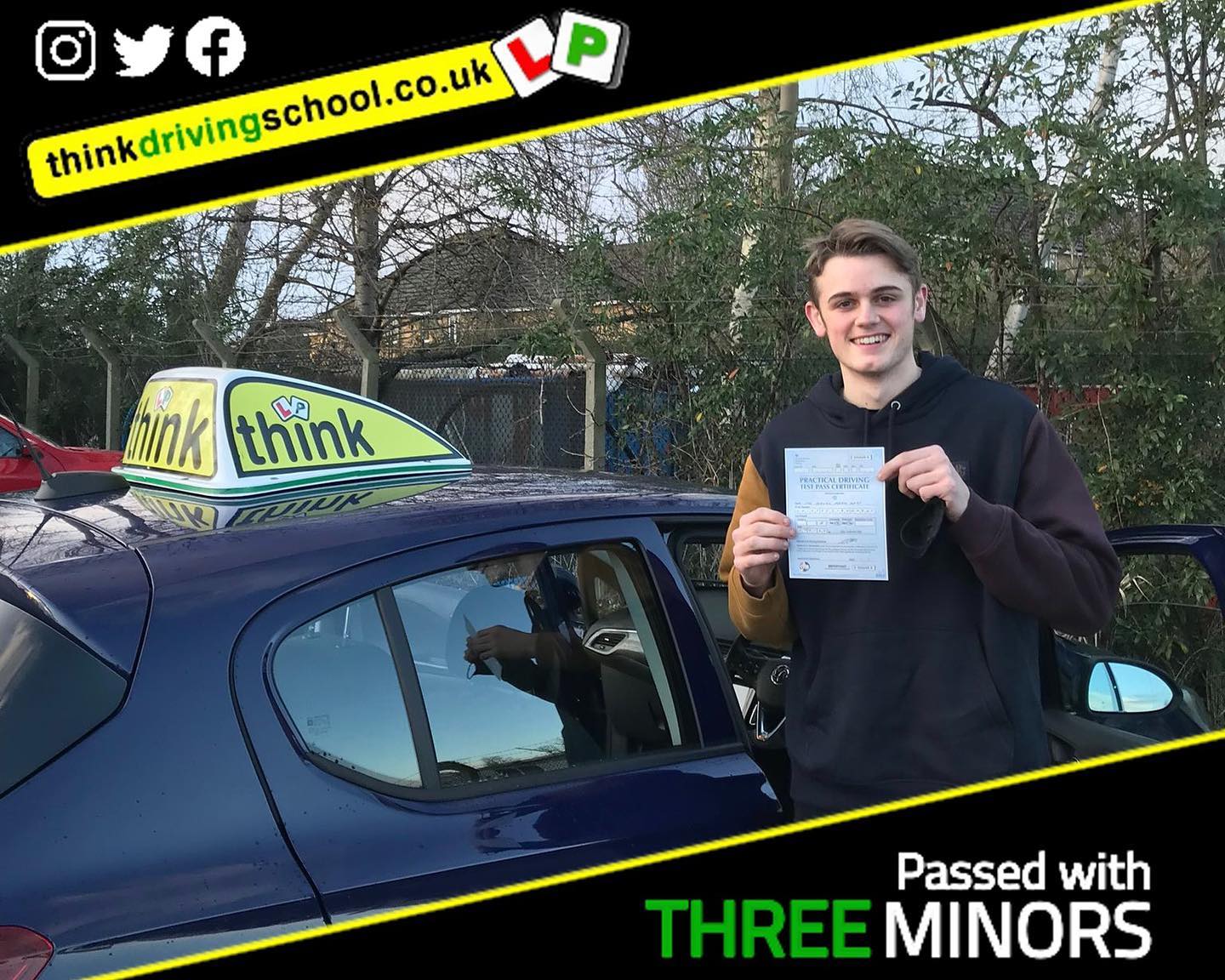 Driving School Bracknell pass Photo Passed with think driving school January 2022 and left this 5 star review