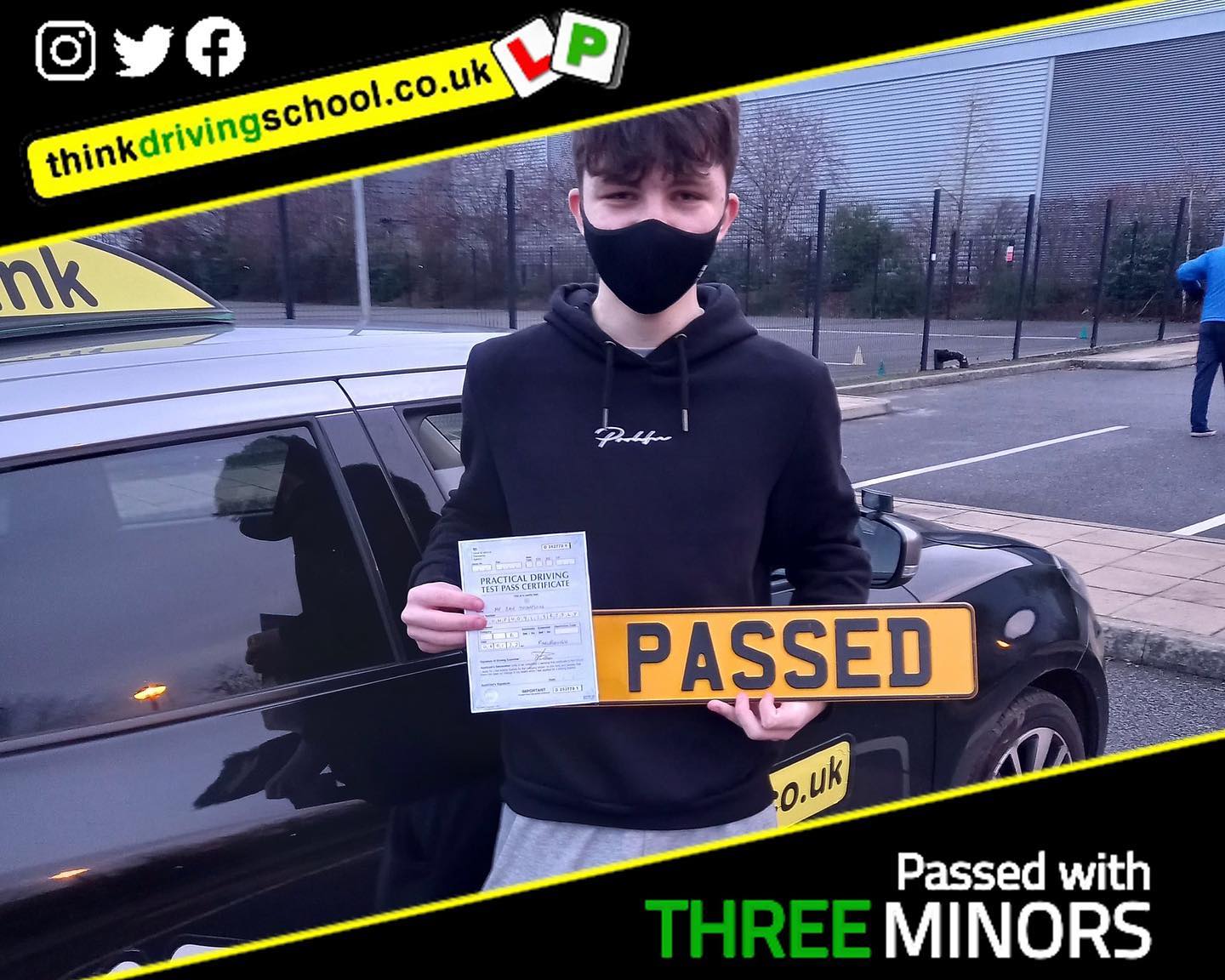 Driving School Bracknell pass Photo Passed with think driving school January 2022 and left this 5 star review