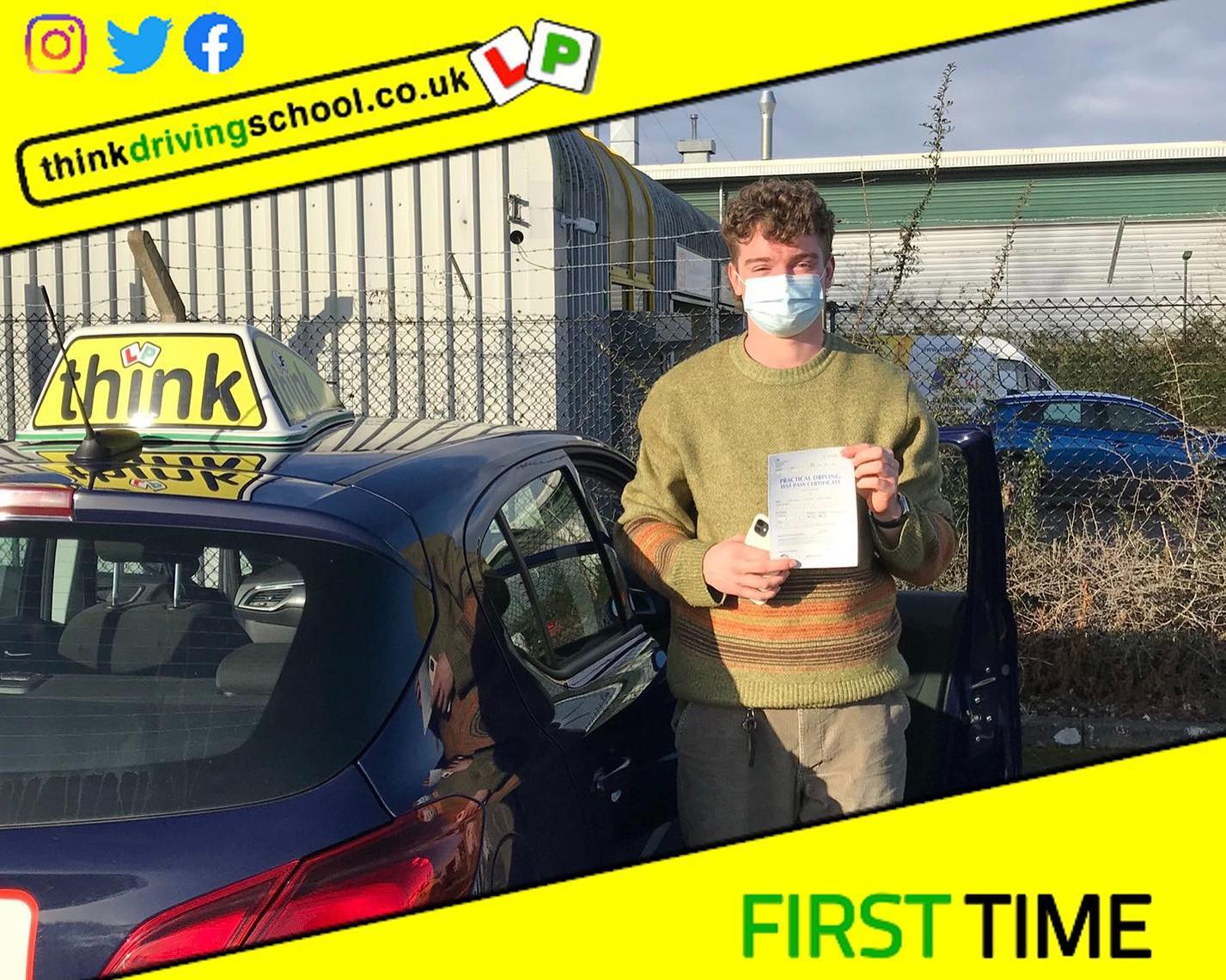 Driving School Bracknell pass Photo Passed with think driving school January 2022 and left this 5 star review