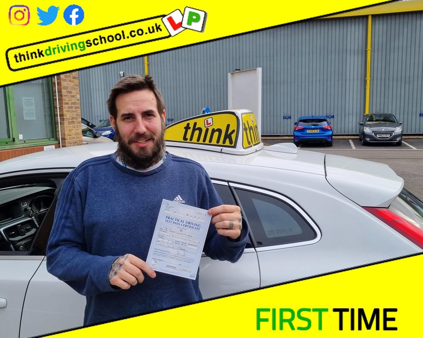 Driving School Bracknell pass Photo Passed with think driving school January 2022 and left this 5 star review