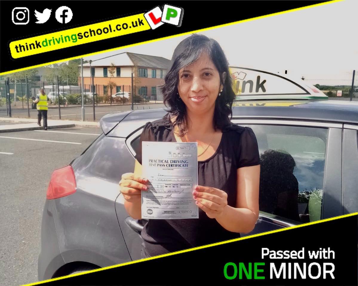 Driving School Camberley pass Photo Passed with think driving school July 2022 and left this 5 star review