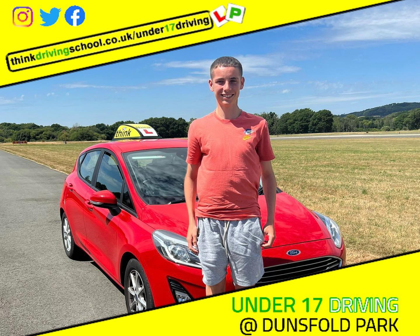 Driving School Camberley pass Photo Passed with think driving school July 2022 and left this 5 star review