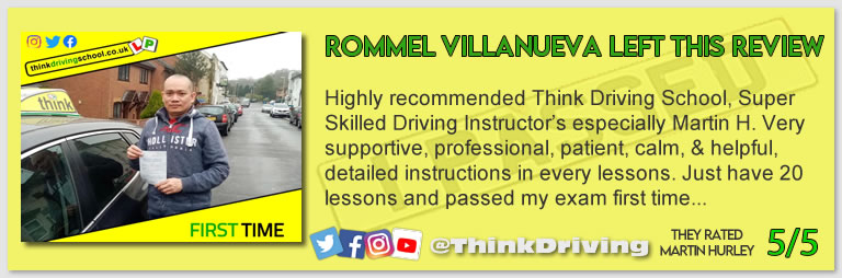 Driving School Bracknell pass Photo Passed with think driving school March 2022 and left this 5 star review