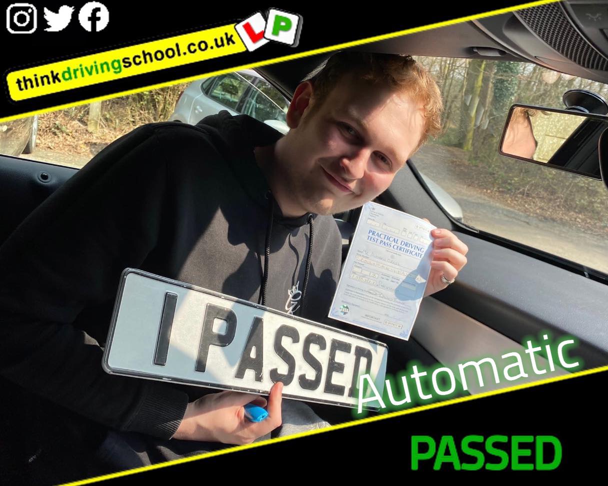 Driving School Bracknell pass Photo Passed with think driving school March 2022 and left this 5 star review