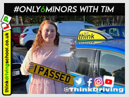 Becca left this awesome review of tim price-bowen at think driving school after passing in July 2021