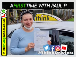 Passed with think driving school October 2021 and left this 5 star review