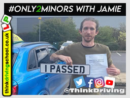 Passed with think driving school October 2021 and left this 5 star review