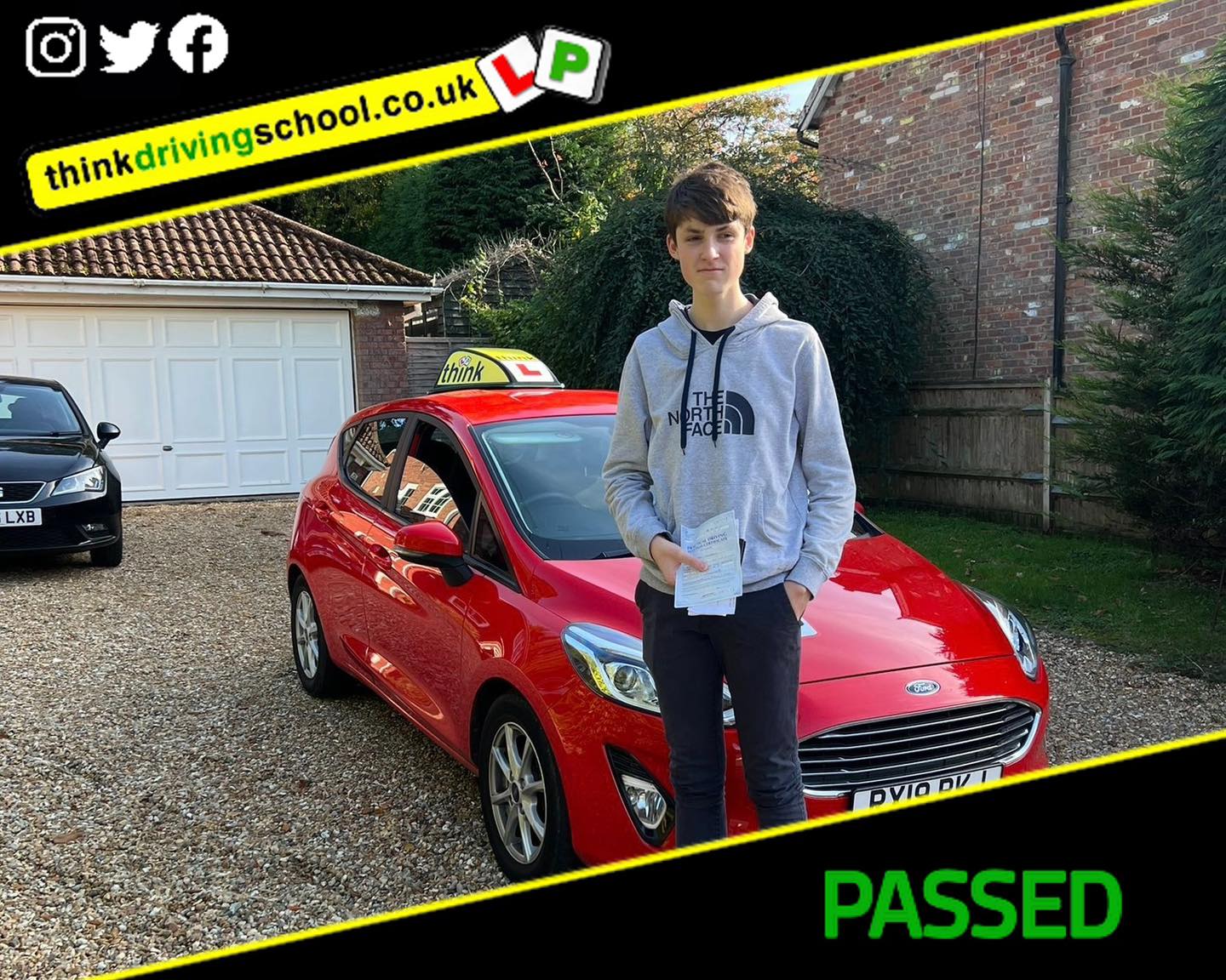 Driving School Malvern pass Photo Passed with think driving school October 2022 and left this 5 star review