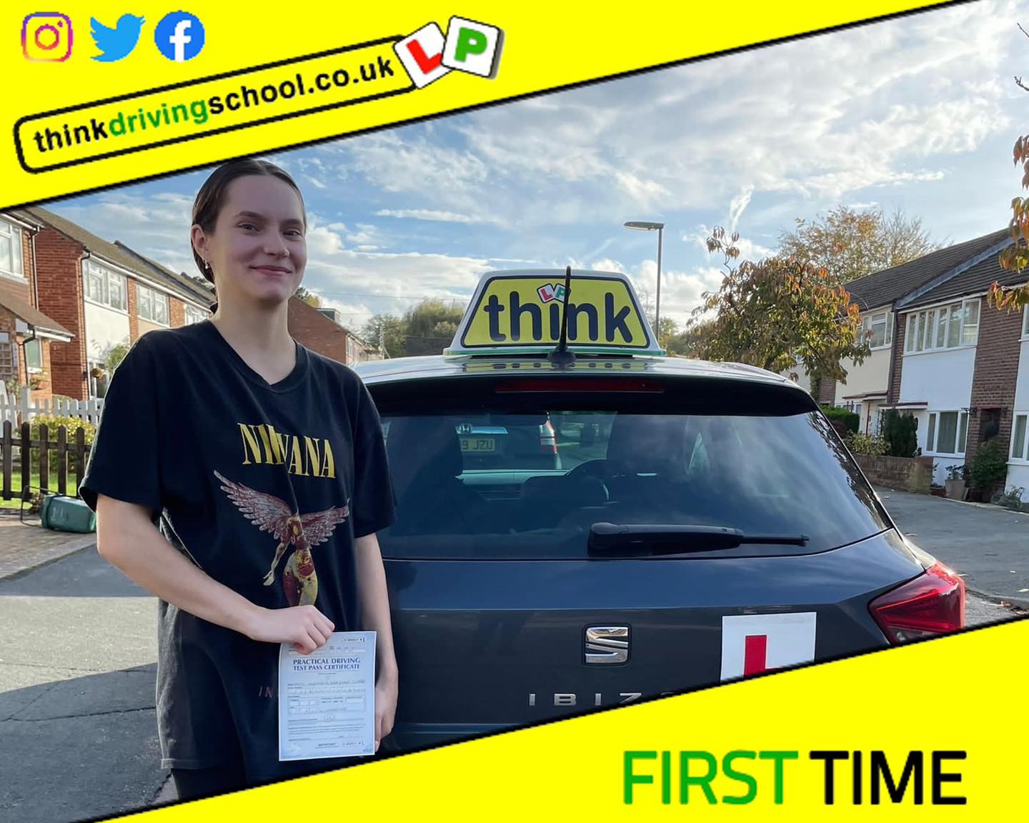 Driving School Malvern pass Photo Passed with think driving school October 2022 and left this 5 star review