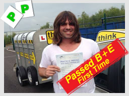 jon from newbury passed B+E Trailer Lessons, Hampshire, Surrey, High Wycombe