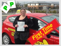 nikkita from aldershot passed first time with stuart from think driving school