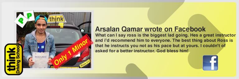 arsalan qamar left this awesome review of think driving school's ross dunton adi