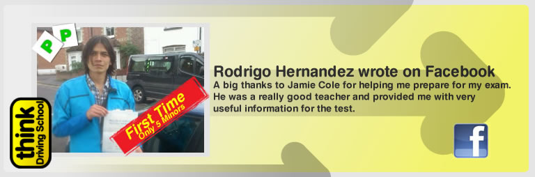 Rodrigo hernandez left this awesome review of think driving school's ross dunton adi