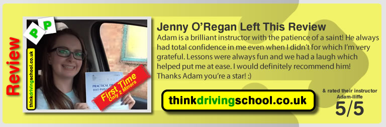 Driving instructors high wycombe Aaron passed and left this review 