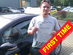 Happy learner that passed in 2012 with think drivng school