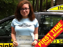 Jessica bracknell happy driving school lesson learner
